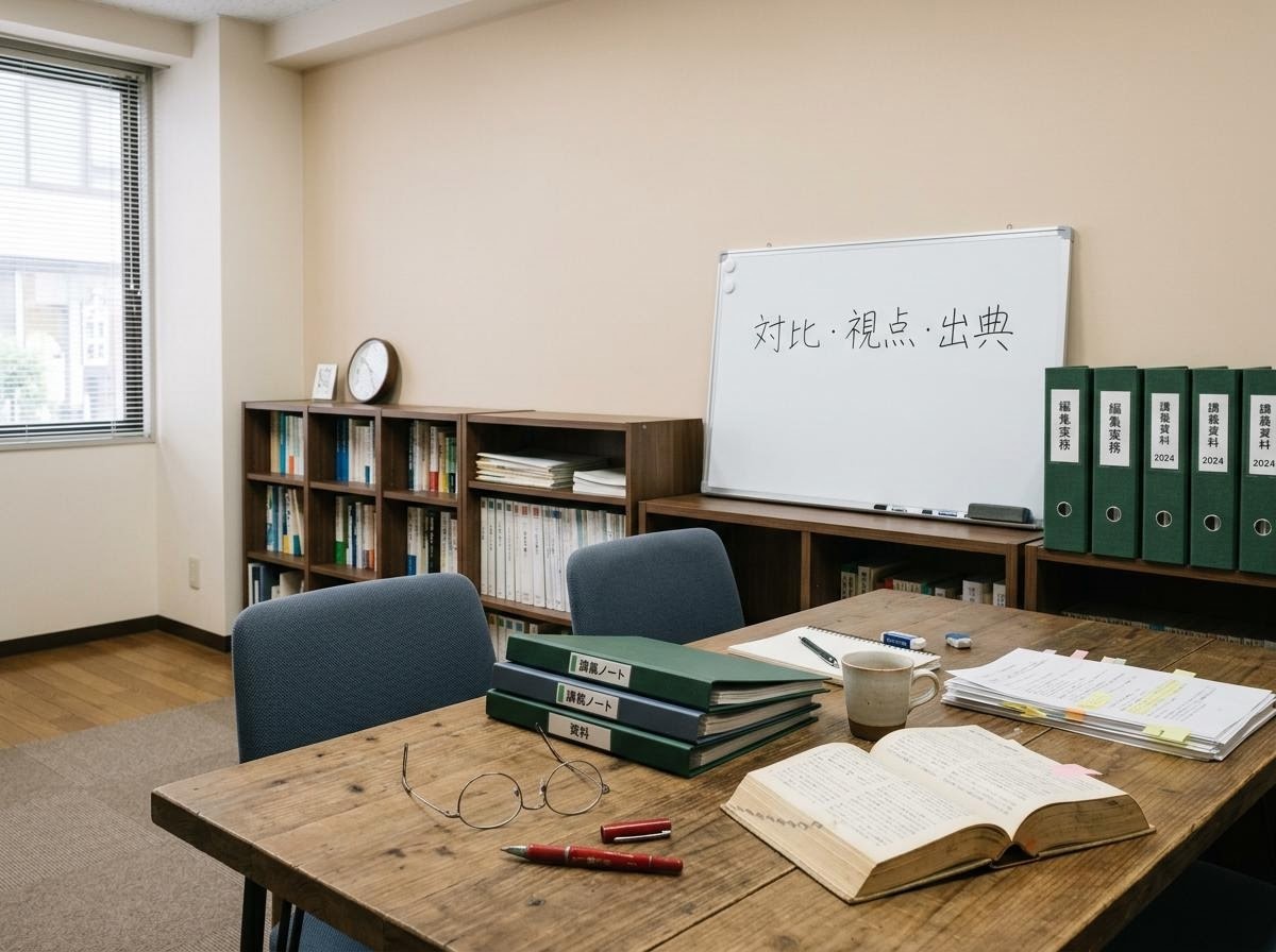 阿波座の編集教室の風景