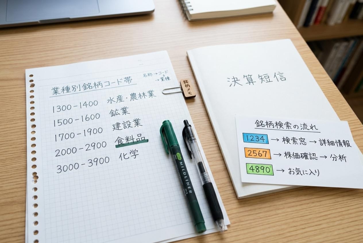株価 検索の作業動線